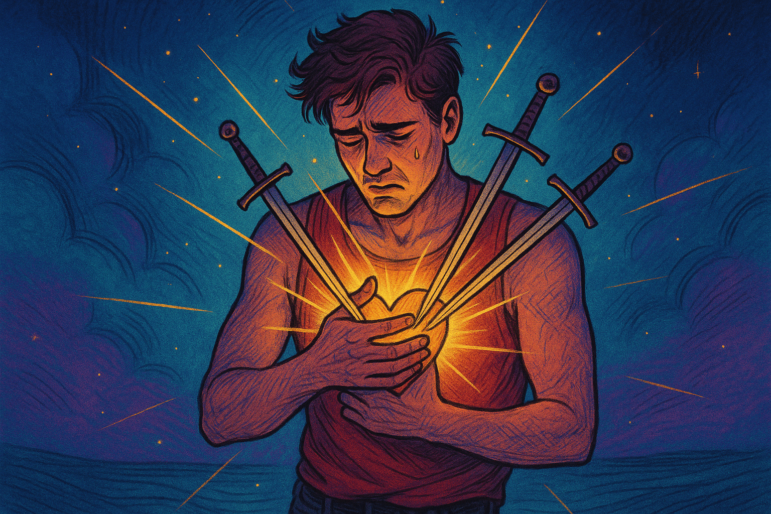 three of swords